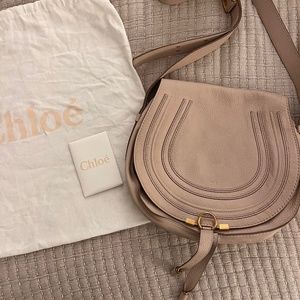 Chloe Marcie Medium Saddle Crossbody Bag